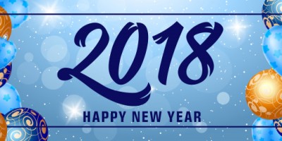 new year 2018 greeting